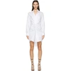 CHRISTOPHER ESBER WHITE CUMMERBUND LACE SHIRT DRESS