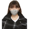 STELLA MCCARTNEY GREY LOGO FACE MASK