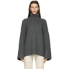 NANUSHKA GREY RAW TURTLENECK