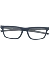 Oakley Port Bow 53mm Rectangular Optical Glasses In Blue