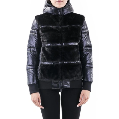 Save The Duck Fury Faux Fur Puffer Jacket In Black