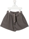 KNOT OKEMIA SELF-TIE BELTED SHORTS