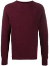 YMC YOU MUST CREATE RIBBED-KNIT CREW NECK JUMPER
