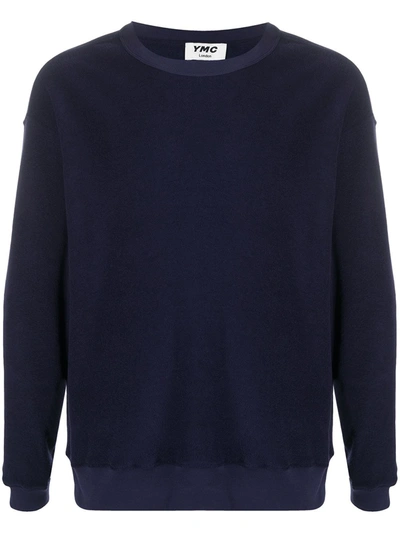 Ymc You Must Create Crew Neck Sweatshirt In Blue