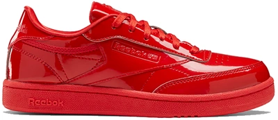 Pre-owned Reebok Cardi Club C Double Red (gs) In Instinct Red/instinct Red-instinct Red