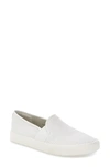Vince Blair Croc-embossed Leather Slip-on Sneakers In White