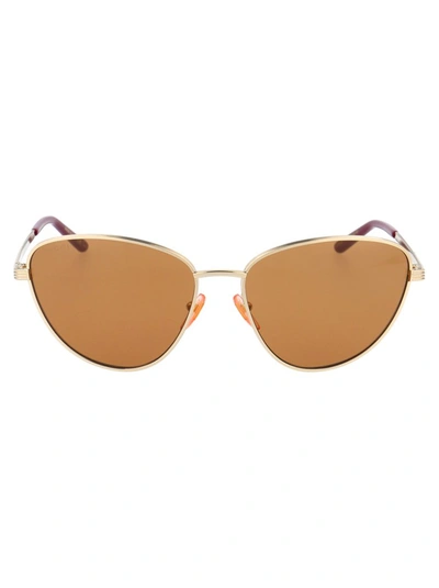 Gucci Gg0803s Gold Female Sunglasses In Brown