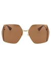 GUCCI GUCCI EYEWEAR OVERSIZED SQUARE FRAME SUNGLASSES