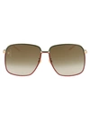 GUCCI GUCCI EYEWEAR SQUARE FRAME SUNGLASSES