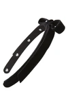 Lele Sadoughi Bardot Velvet Ribbon Headband In Jet