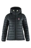 Fjall Raven Expedition Pack Water-resistant 700 Fill Power Down Jacket In Black