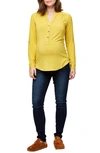 Nom Maternity Women's Amelie Knit Transitional Top In Ochre