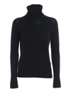 Drumohr Merino Wool Turtleneck Jumper In Blue