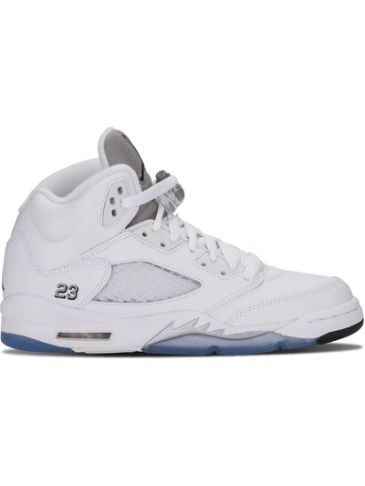 Nike Teen Air Jordan 5 Retro Bg Sneakers In White