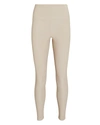 Beach Riot Ayla Ribbed High-waist Leggings In Beige