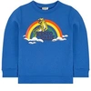 Kenzo Tiger Rainbow Logo Graphic Sweatshirt In Blue
