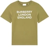 BURBERRY BURBERRY GREEN LOGO T-SHIRT,8028808-A1468