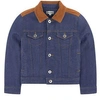 LANVIN LANVIN FLEECE-LINED JEAN JACKET,N26000-Z10