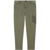 Zadig & Voltaire Teen Theo Chevron-print Trousers In Green