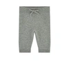 Dolce & Gabbana Kids' Logo Plaque Cotton Joggers In Grey