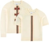 Burberry Wool Cardigan And Pullover In Cream