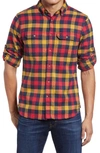 Fjall Raven 'skog' Trim Fit Plaid Sport Shirt In True Red