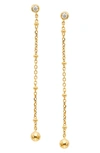 AJOA LALA BEADED LINEAR DROP EARRINGS,UO38991GCZ