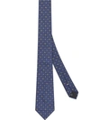 FENDI ARGYLE CHECK LOGO TIE