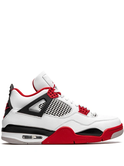 Jordan Air  4 Retro "fire Red 2020" Sneakers In White