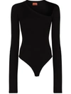 ALIX NYC ASYMMETRIC NECK BODYSUIT