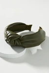 ANTHROPOLOGIE FAUX LEATHER KNOTTED HEADBAND,59906297