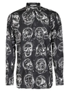 ALEXANDER MCQUEEN BLACK COTTON SHIRT,11639930