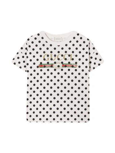 Gucci Kids' Junior T-shirt In Cream