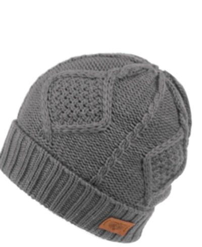 Angela & William Beanie With Sherpa Lining In Charcoal