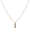 LE VIAN CHOCOLATE DIAMOND & VANILLA DIAMOND 18" PENDANT NECKLACE (1-1/5 CT. T.W.) IN 14K ROSE GOLD