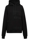 Burberry Horseferry-print Hoodie In Black