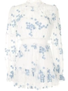 ALICE MCCALL FLORAL-PRINT TRANSPARENT PLAYSUIT