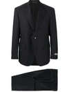 Canali Single-breasted Wool Suit In Blue