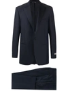 Canali Single-breasted Wool Suit In Blue