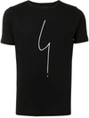 Agnès B. Scribble-print Cotton T-shirt In Black