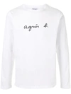 AGNÈS B. LOGO-PRINT COTTON T-SHIRT