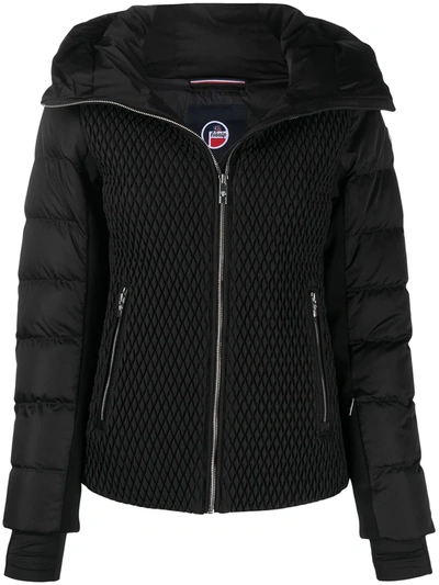 Fusalp Roxane Panelled Quilted Down Ski Jacket In Black