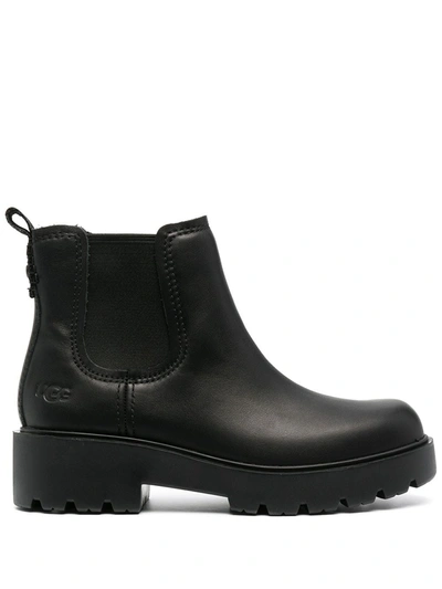 Ugg Markstrum Waterproof Leather Chelsea Boots In Black