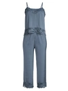 IN BLOOM WOMEN'S MOONLIGHT 2-PIECE LACE TRIM CAMISOLE & PANTS PAJAMA SET,0400013023819