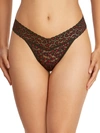 Hanky Panky Women's Cross Dye Leopard-print Original Thong In Black Red