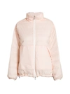 Moncler Menchib Giubbotto Hooded Down Jacket In Pink