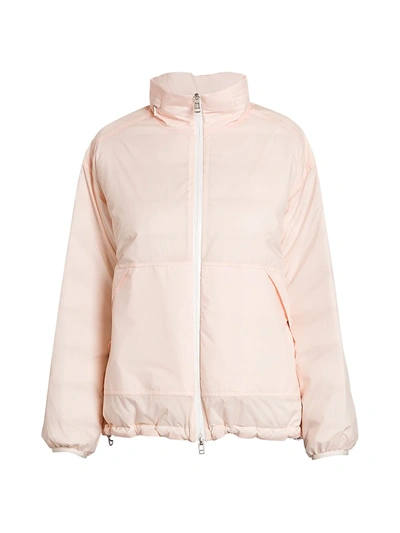 Moncler Menchib Giubbotto Hooded Down Jacket In Pink