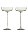 LSA CHAMPAGNE THEATRE TWO-PIECE GLASS CHAMPAGNE SAUCER SET,400010520707