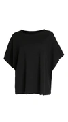 Frank & Eileen Audrey Funnel Neck Capelet In Black