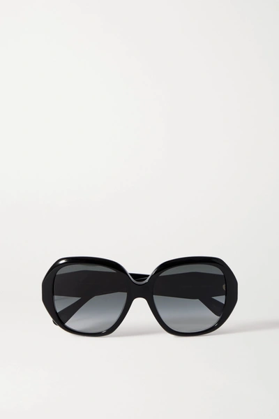 Gucci Oversized Square-frame Acetate Sunglasses In Black